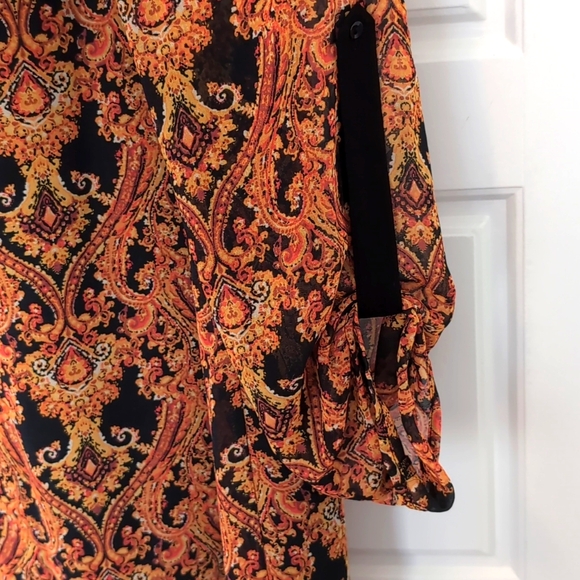 MANGO Dress in black and brown pattern size Small - Picture 5 of 8